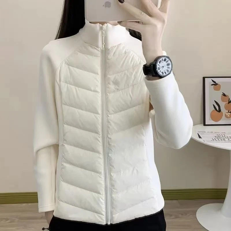 Inner-layer Yoga Turtleneck Autumn Edition Slim-fit Fashionable Warm Patchwork Thick Coat - Image 2