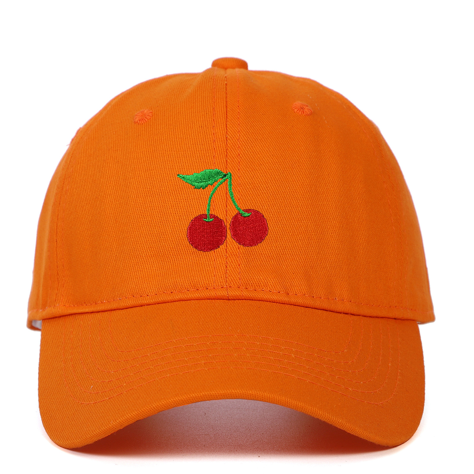 Cherry Embroidered Peaked Cap Outdoor Travel Sun-shade Sun Protection Hat - Image 8