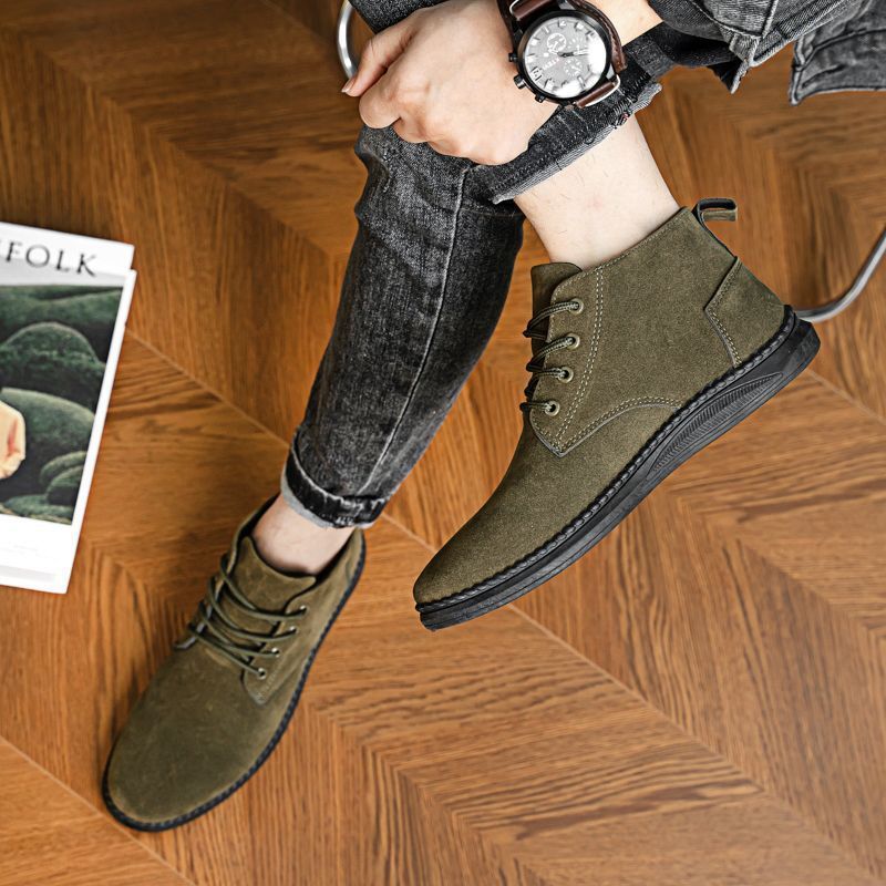 British Style Outdoor Student Casual High-top All-matching Trendy Men's Martin Boots - Image 5