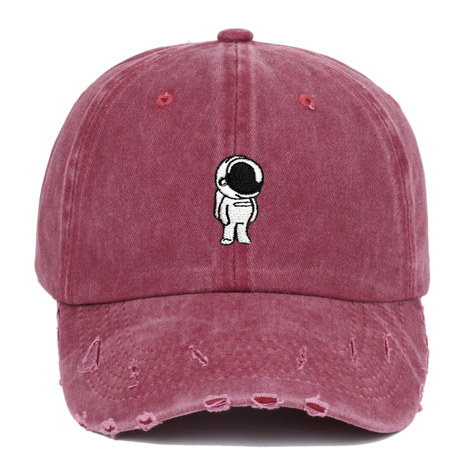 Spaceman Washed-out Vintage Distressed Baseball Cap - Image 4