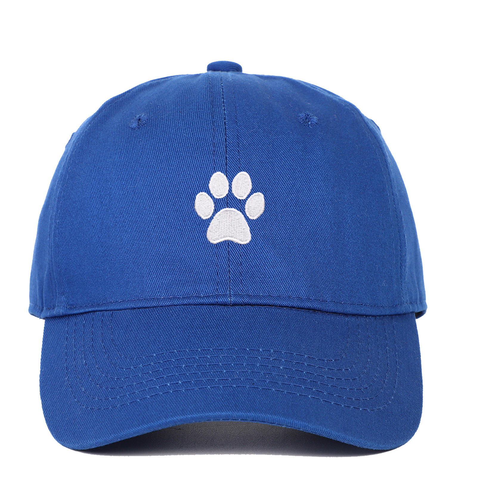 Cotton Soft Top Dog's Paw Embroidered Baseball Cap - Image 2