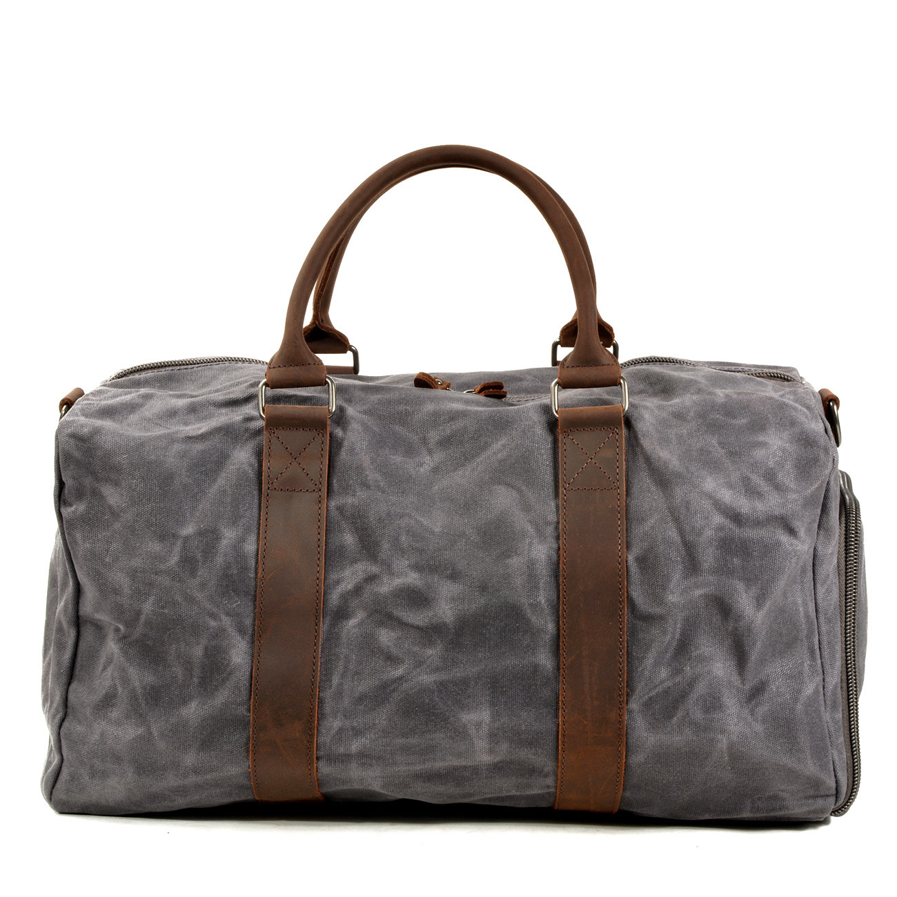 Men's One-shoulder Portable Training Dry Wet Separation Swimming Large Capacity Canvas Luggage Travel Bag - Image 2