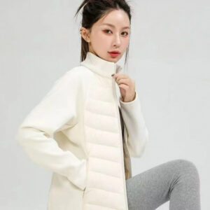 Inner-layer Yoga Turtleneck Autumn Edition Slim-fit Fashionable Warm Patchwork Thick Coat