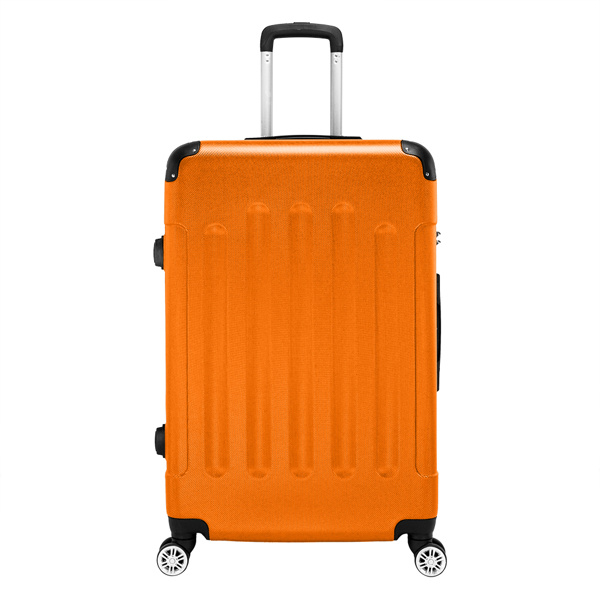 3-in-1 ABS Trolley Case 20 Inches, 24 Inches, 28 Inches Orange - Image 6