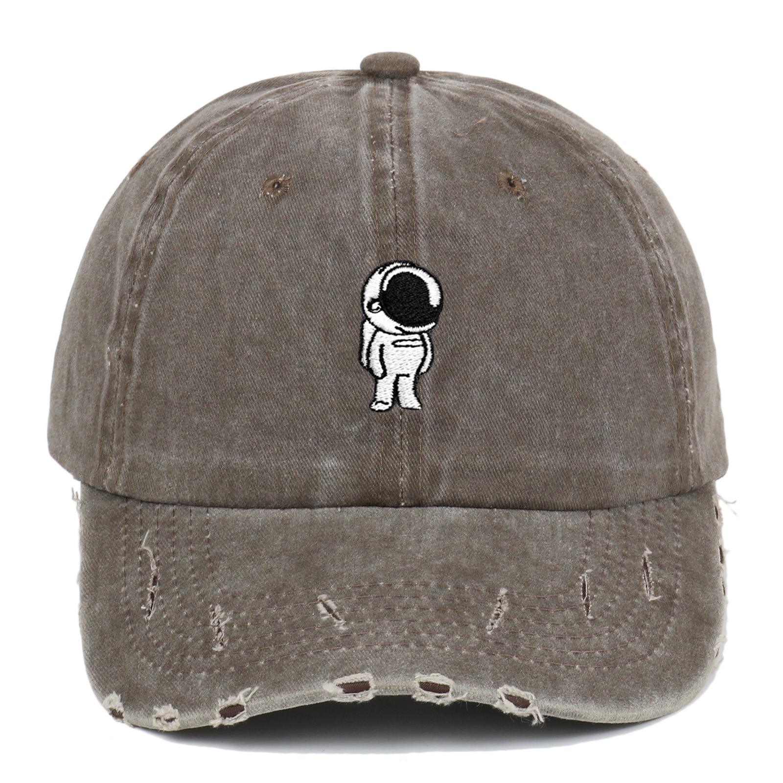 Spaceman Washed-out Vintage Distressed Baseball Cap - Image 2