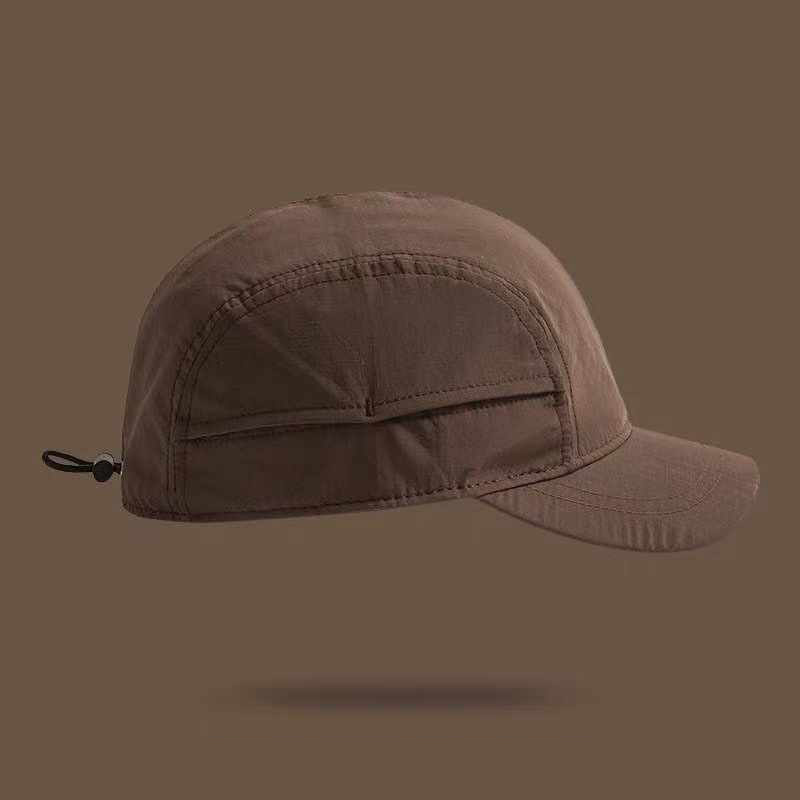 The New Men's And Women's Universal Quick-drying Lightweight Fabric With Drawstring Ventilation And Sun Protection Short Brim Baseball Cap Is Suitable For Daily Outdoor Outings. - Image 4