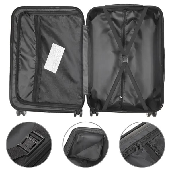 3-in-1 Multifunctional Large Capacity Traveling Storage Suitcase White - Image 10