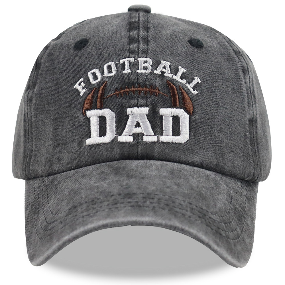 Football Dad Hat, Washed Vintage Baseball Cap For Men, Adjustable Unstructured Cotton Cap, Great Gift For Football Loving - Image 4