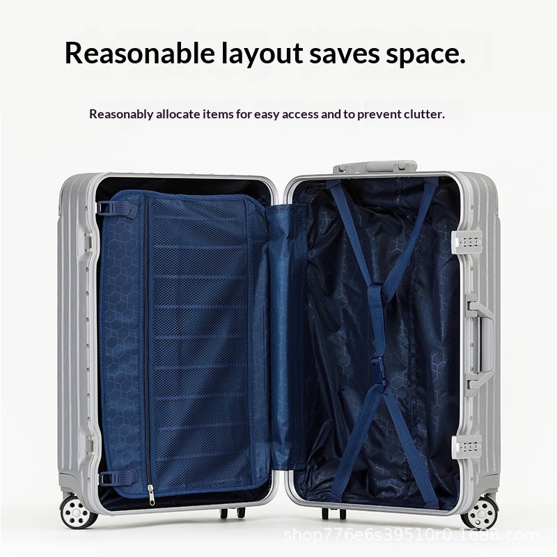 Drop-Resistant All-Aluminum-Magnesium Alloy Luggage For Travel - Image 9