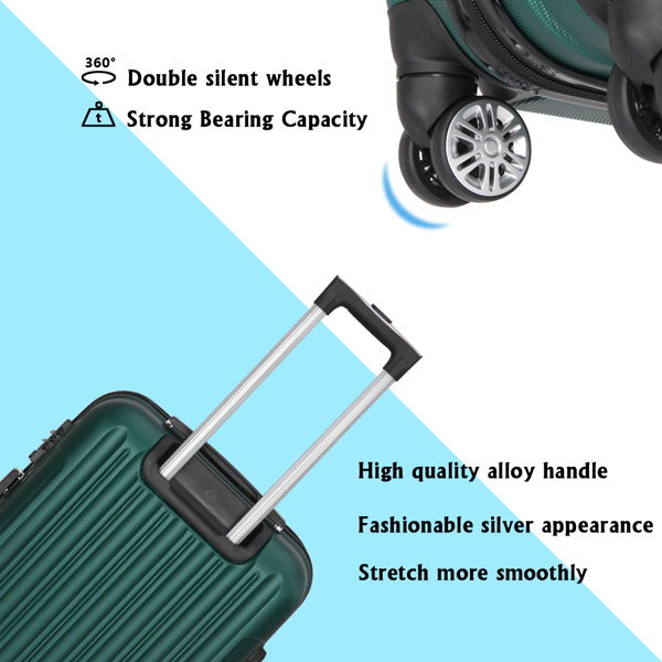 Vertical Pattern Three In One Handle Universal Wheel 20in 24in 28in ABS Aluminum Alloy Pull Rod Box - Image 9