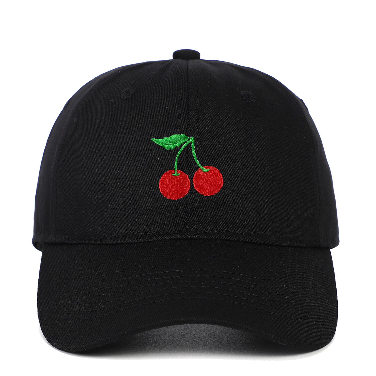 Cherry Embroidered Peaked Cap Outdoor Travel Sun-shade Sun Protection Hat - Image 10