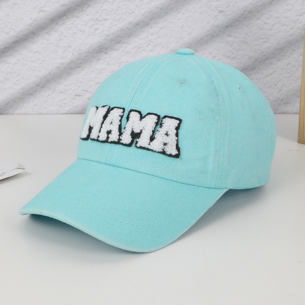 Monochrome Three-dimensional Letter Embroidery Adjustable Washable Distressed Vintage Casual Peaked Cap Baseball Cap Suitable For Outdoor Shopping And Sports Activities