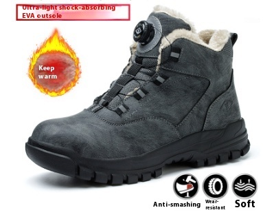 High Top Safety Shoes For Men All Seasons Anti-smash And Anti-puncture - Image 3