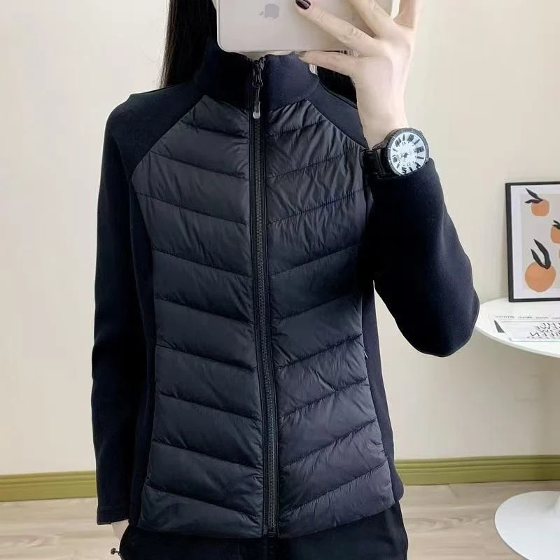 Inner-layer Yoga Turtleneck Autumn Edition Slim-fit Fashionable Warm Patchwork Thick Coat - Image 3